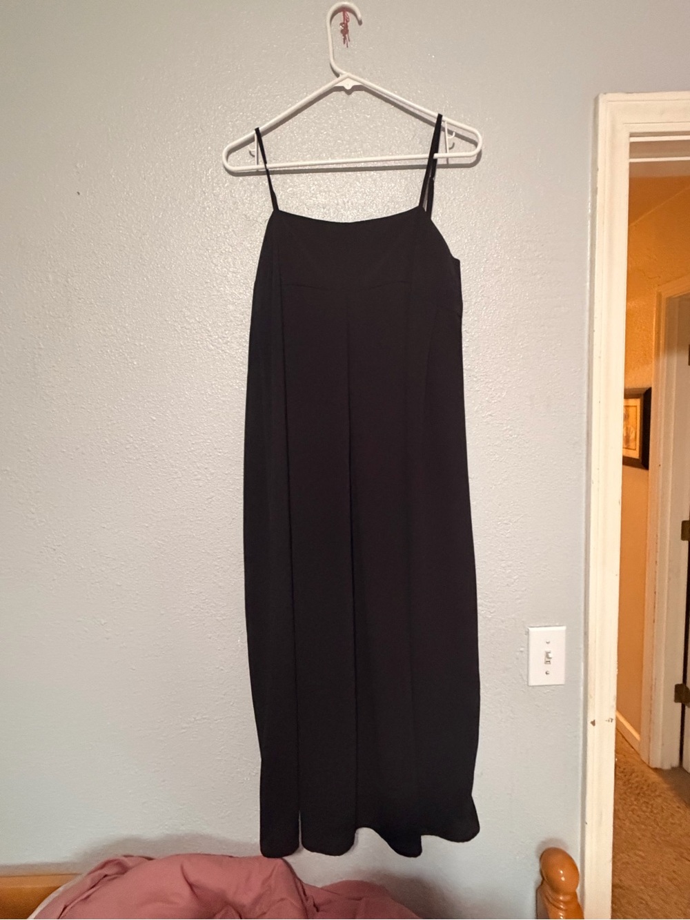 Who What Wear Black Spaghetti Strap Slip Dress